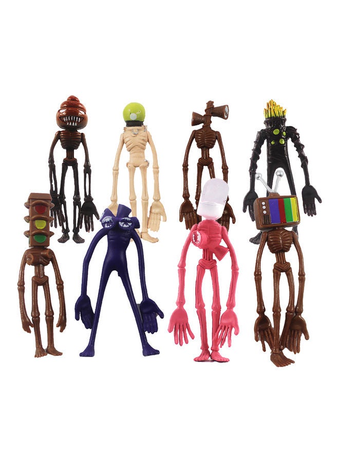 8-Piece Siren Head Action Figures - Image 1